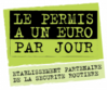 Logo permis à 1€ par jour